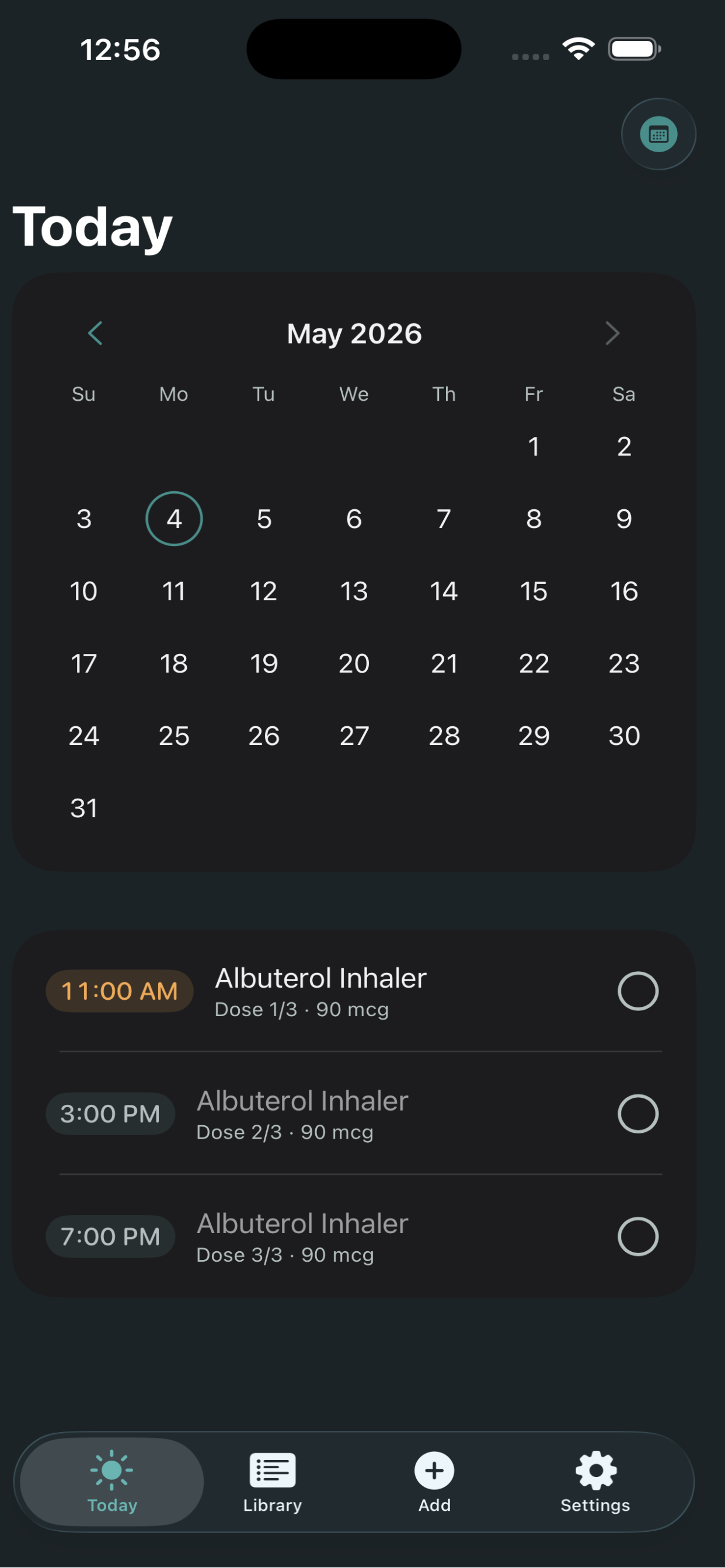 Remia Calendar View