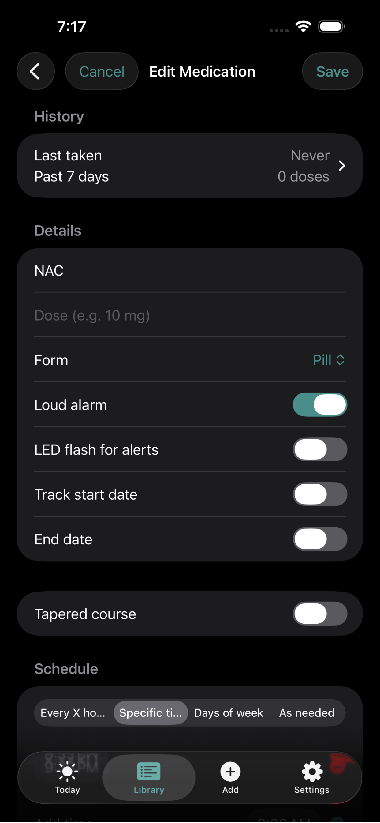 Remia Medication Form